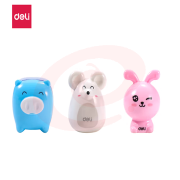 得力(deli) 0557-03 珍宝猪卷笔刀(单位：盒)混色..