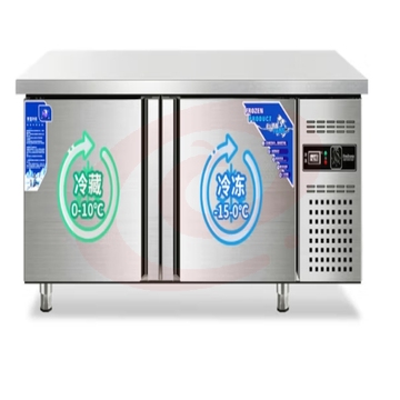 南极人 操作台冰柜冷藏保鲜工作台商用不锈钢厨房水吧台冰柜操作台 【冷藏款】0~10℃ 180*60*80CM