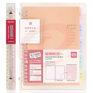 得力24501高效笔记本(透明)(本)