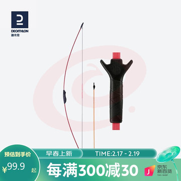 迪卡侬 儿童弓箭亲子娱乐吸盘弓射击运动箭射箭GEOLOGIC红色-882521 