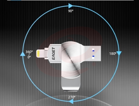 忆捷（EAGET）512GB Lightning USB3.0苹果U盘 i66官方MFI认证一键备份iphone/ipad轻松扩容手机电脑两用优盘 i66 512G