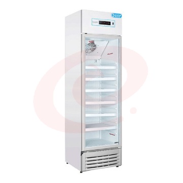 海尔HYC-310S 310升立式2-8℃立式单温风冷 GSP单门保鲜冷柜 带安全门锁 
