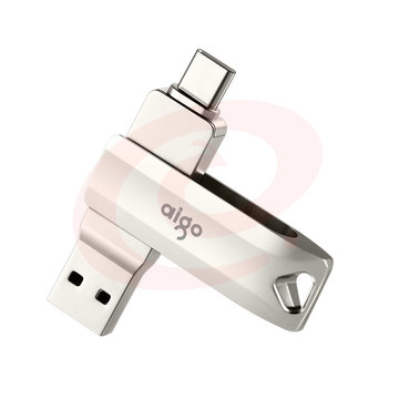 爱国者（aigo）256GB Type-C USB3.1 U盘 U351高速读写款 银色 双接口手机电脑用