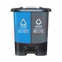 干湿分类垃圾桶 60L