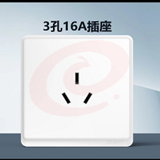 德力西 三孔插座16A（10个起售）