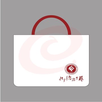 定制手提袋300*400mm底100mm加厚白色帆布