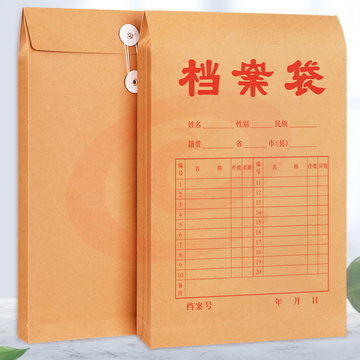 A4 牛皮纸档案袋(175g/侧宽40mm)5953(米黄)