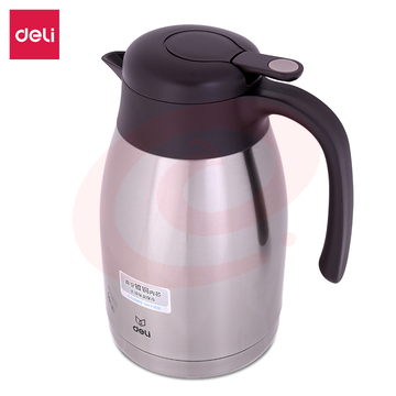 得力1.5L 保温壶不锈钢真空保温(本色)17754