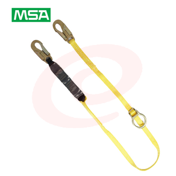 梅思安/MSA 9302002单腿反扣型吸震绳两端均为19mm开口挂钩