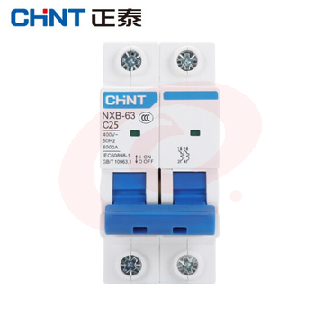 正泰（CHNT）NXB-63-2P-C25 空气开关 过载空气开关