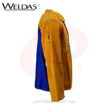 威特仕 / WELDAS 44-2530 雄蜂王牛皮透气款电焊工服背部凉爽款上身烧焊焊服 XXXL 1件