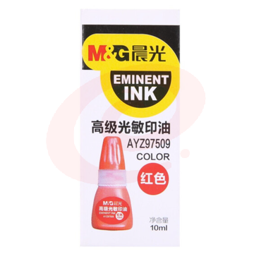 晨光文具10ml财务光敏印油 红色印章印台印油 办公用品 单瓶装AYZ97509