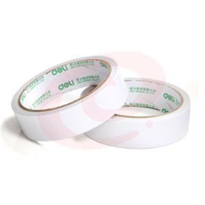 得力 deli 30403 棉纸双面胶带24mm*10y*80um(白)(卷).