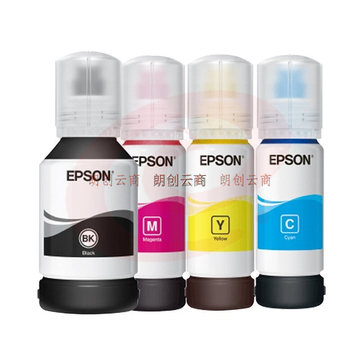 爱普生(EPSON) 002墨水T03X1 L4158 L4168 6168 L6178 L6198 4只装(1黑3彩) 自营