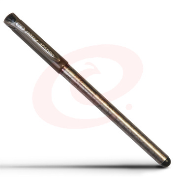 得力 (deli) S43 优雅十字纹细杆中性笔 签字笔 极细0.38mm 黑色