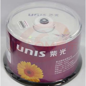 紫光(UNIS)DVD-R光盘/刻录盘 天语系列 16速4.7G 桶装50片