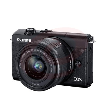 佳能(Canon) EOS M200 微单相机视频直播高清4K数码相机(15-45mm)白/黑色套机64G内存