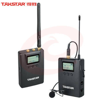 得胜(TAKSTAR)SGC-200W 小蜜蜂无线麦克风领夹式摄像机收音话筒单反采访录音手机直播vlog收音 黑色一拖一