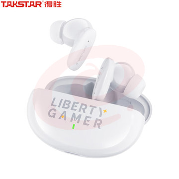 得胜(TAKSTAR)自由玩家LE100W真无线蓝牙耳机入耳式冰川白