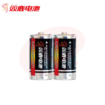 双鹿 2号电池 2节/卡 碳性电池 2节装