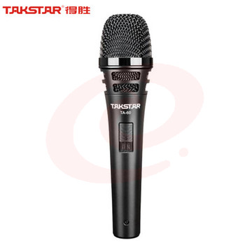 得胜(TAKSTAR)TA-60有线动圈麦克风 专业演出唱歌话筒 家庭ktv演唱K歌卡拉OK舞台录音会议主持麦克风 黑色
