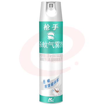 枪手杀虫气雾剂 驱杀蚊虫苍蝇飞蛾蟑螂飞虫 无味600ml*24瓶
