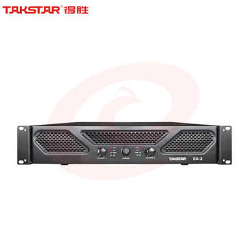 得胜(TAKSTAR)EA-2 纯后级功率放大器 220W 专业音频舞台音响演出工程定阻功放机 视频会议双通道专业功放