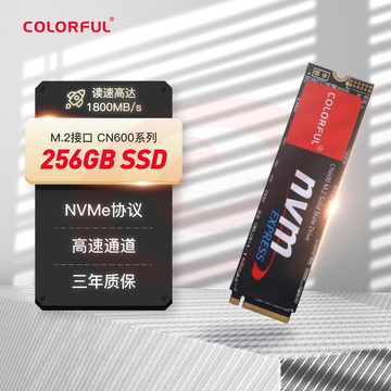 七彩虹(Colorful) 256GB SSD固态硬盘 M.2接口(NVMe协议) CN600系列