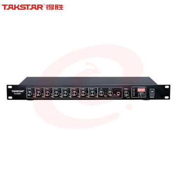 得胜(TAKSTAR)TS-808V 八路智能混音器 视频会议系统安装录播监控8路音频集线器 麦克风集线系统主机