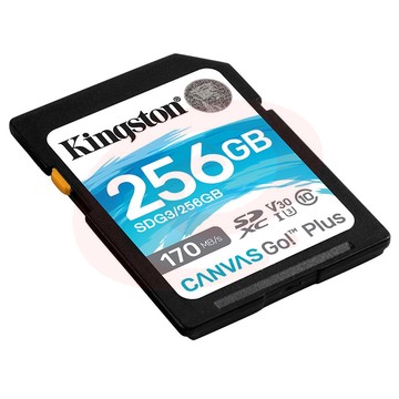 金士顿(Kingston)SD存储卡 U3 V30 4K高速相机单反微单内存卡 class10 SDG3/256G【读速170M/S 丨4K超清】