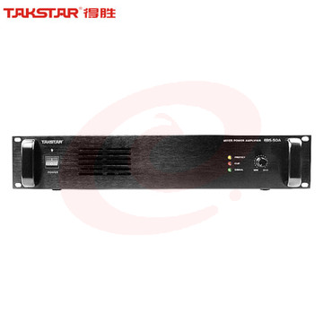 得胜(TAKSTAR)EBS-50A 广播功率放大器500W 纯后级大功率广播系统功放 公共广播喇叭音响音柱背景音乐功放