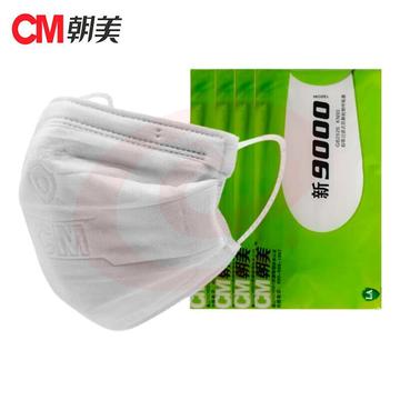 CM朝美 纱布口罩KN90过滤式防护口罩六层防护 工业粉尘颗粒物纱布口罩可水洗 新9000型     50只价格