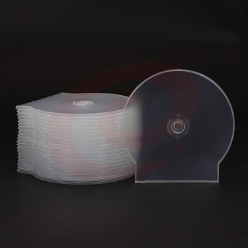 加厚型 光盘盒 DVD半圆CD盒子CD壳光碟盒 扇形光盘壳 50个/包
