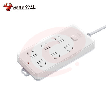 公牛(BULL) 新国标插座/插线板/插排/排插/接线板/拖线板 GN-109K 6位总控全长5米