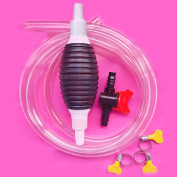 抽油神器菜吸油装简易自动吸式汽油鱼缸换水食用级家用抽柴油管子 加厚抽油气囊+2米管+阀门