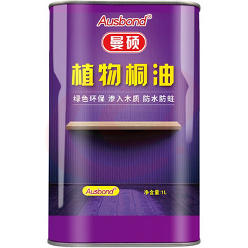 奥斯邦(Ausbond)植物熟桐油户外耐候木油木材防蛀防水防腐木器油漆木油漆光油清油实木油漆家具衣柜清漆1L