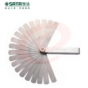 世达(SATA)32件套公英制塞尺0.02-1.00MM货号09407