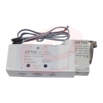 亚德客(AirTAC) 5V21008B050内部先导式电磁阀,2位5通,单电控,DIN插座式