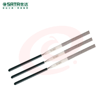 世达(SATA)金刚石平头扁锉3x140MM/平头锉扁锉刀金刚砂挫刀合金矬子 打磨工具03811