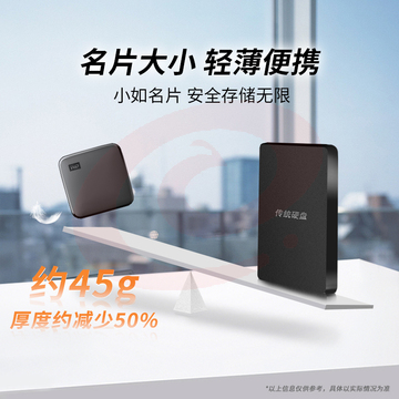 WD西数移动固态硬盘1T电脑笔记本 手机西部数据高速外接移动硬盘