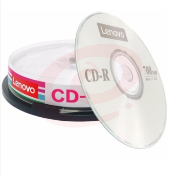 联想（Lenovo）CD-R 光盘/刻录盘 52速700MB 桶装10片
