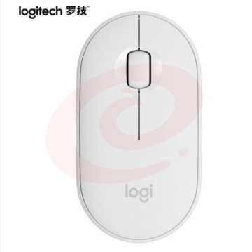 罗技（Logitech）Pebble 鹅卵石轻薄型静音鼠标 蓝牙无线双模 静音 便携 时尚鼠标 【PEBBLE】米白色