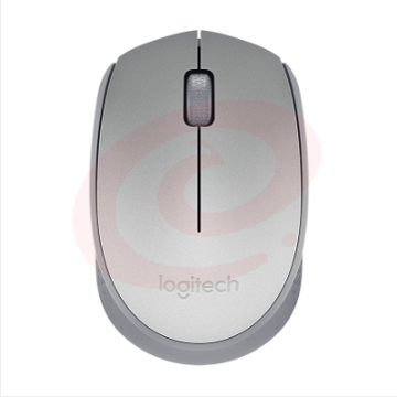 罗技 Logitech 无线鼠标 M188 带2.4G接收器-USB (银色)