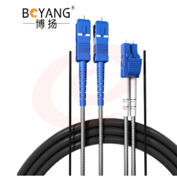 博扬(BOYANG) 电信级光纤跳线sc-lc 单模双工 100米 单模双芯7.0基站通信野战拉远室外光纤线