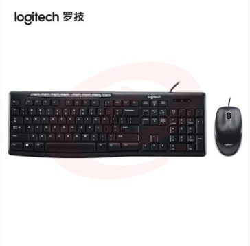 罗技（Logitech） MK200 有线键鼠套装 办公键鼠 黑色