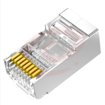 绿联 UGREEN 六类RJ45水晶头 50248 6类千兆工程级网络连接 8p8c网线接头镀金 100个
