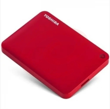 东芝(TOSHIBA) 1TB 移动硬盘 V10系列 USB3.2 Gen1 2.5英寸 机械硬盘 酒红 兼容Mac 密码保护 轻松备份