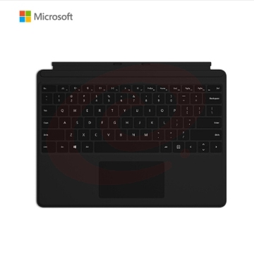 微软 Surface Pro 9/Pro 8 键盘盖 典雅黑 磁吸易拆卸. 聚氨酯材质 磨砂手感 键盘背光灯+玻璃精准式触控板
