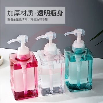 旅行沐浴露洗手液分装瓶按压瓶100ml 3个 洗发乳液瓶空瓶