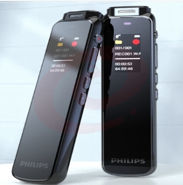 飞利浦PHILIPS 专业录音笔 VTR5010 16G 高清降噪 超长待机 自带外放 免费PC语音转文字 学习采访会议录音器